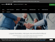 Tablet Screenshot of luquez-associats.com